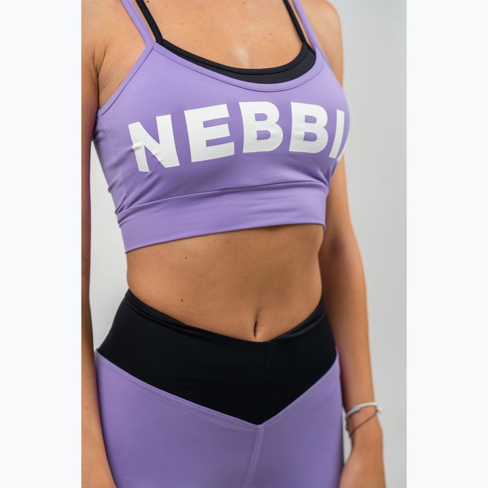 NEBBIA Flex lilac fitness bra 4