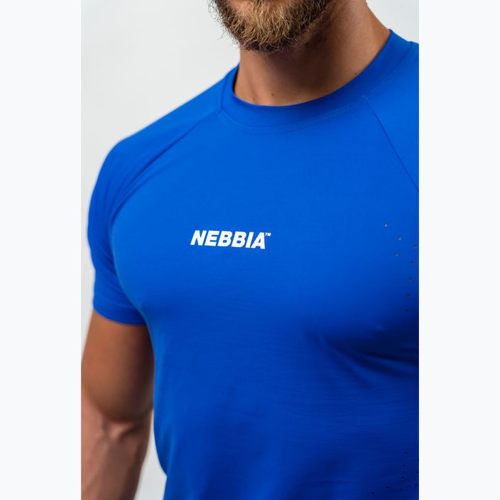 Men's training shirt NEBBIA Performance blue 5