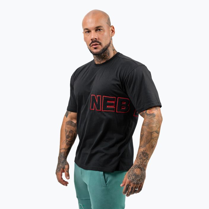 NEBBIA men's t-shirt Dedication black