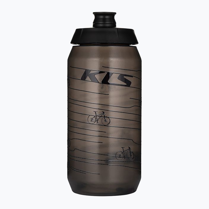 Kellys Kolibri bicycle bottle 550 ml transparent black