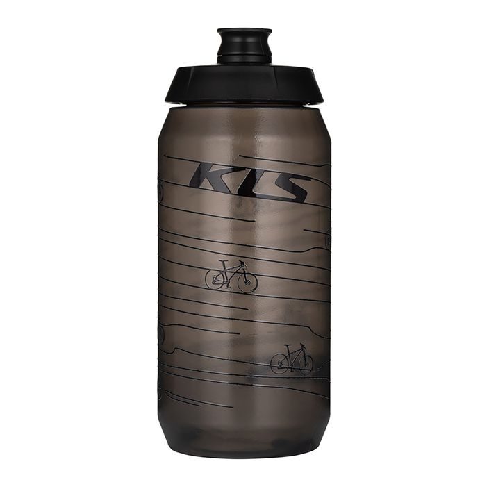 Kellys Kolibri bicycle bottle 550 ml transparent black 2