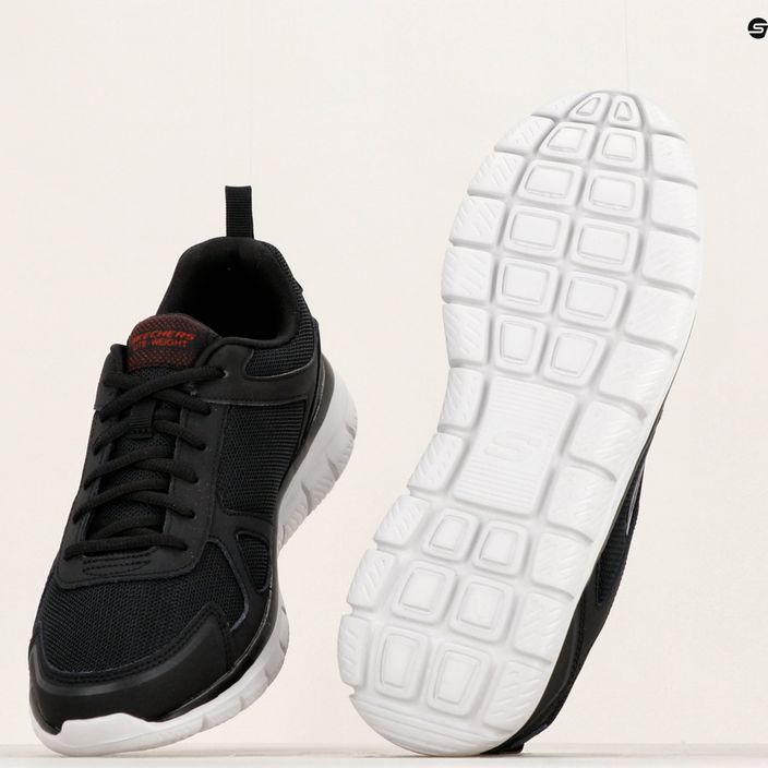 SKECHERS Track Scrolic men's training shoes black/red 18