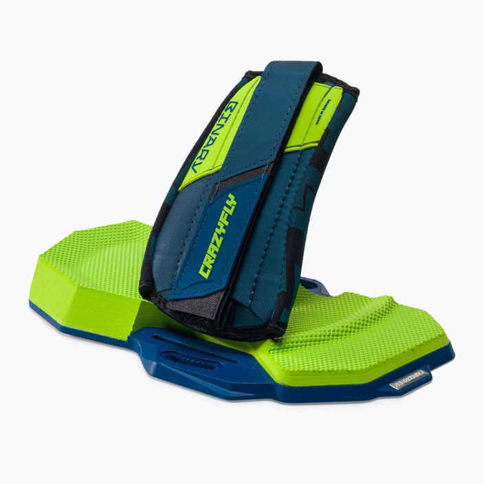 CrazyFly Binary Binding green kiteboard pads and straps T016-0236 2