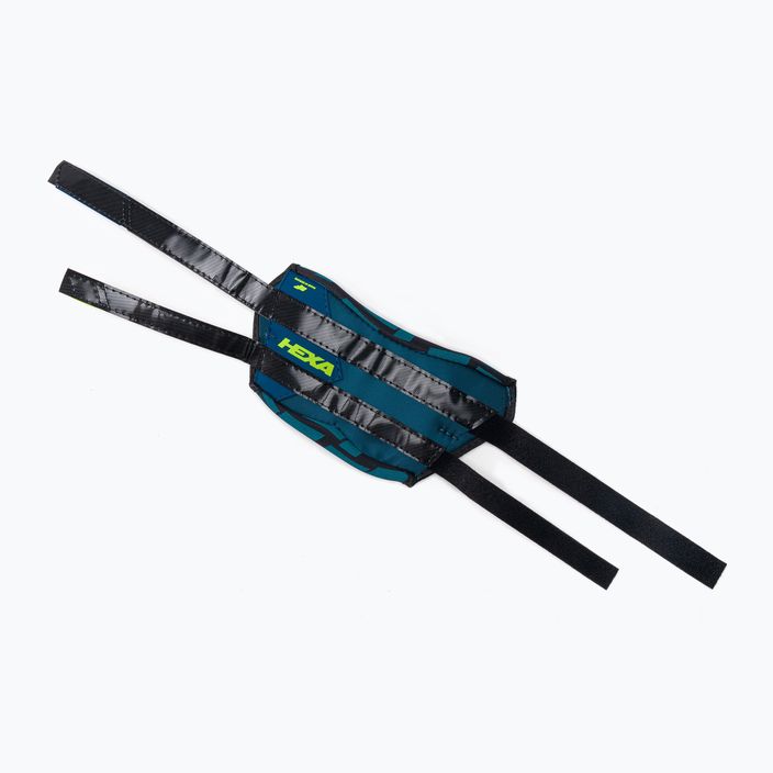 CrazyFly Hexa II Binding blue-green kiteboard pads and straps T016-0260 7