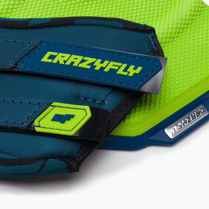 CrazyFly Hexa II Binding blue-green kiteboard pads and straps T016-0260 9