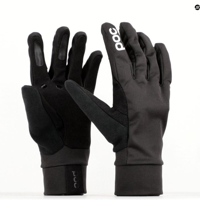 Cycling gloves POC Essential Softshell Glove uranium black 7