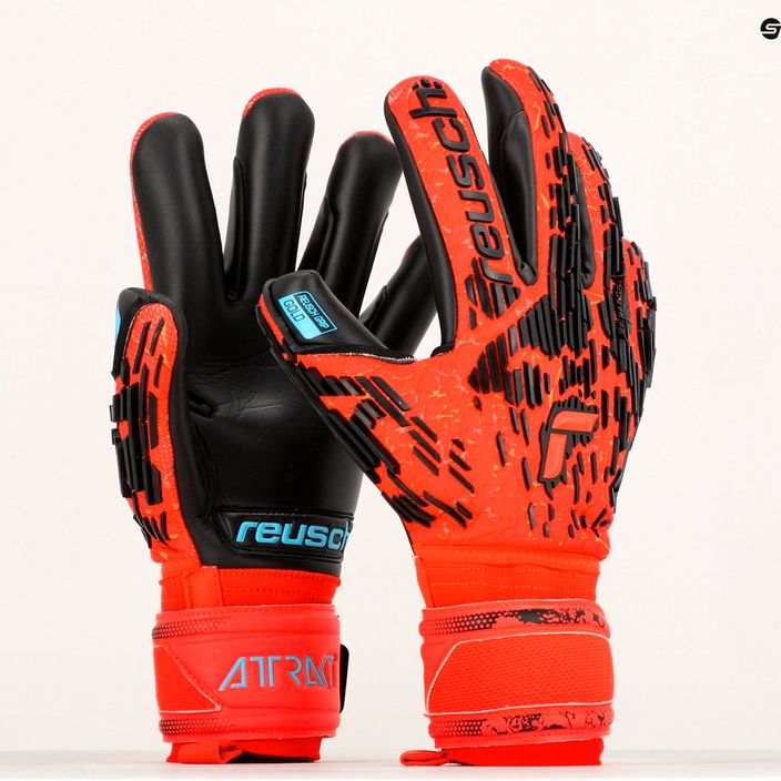 Reusch Attrakt Freegel Gold Finger Support Goalkeeper Gloves Red 5370130-3333 9