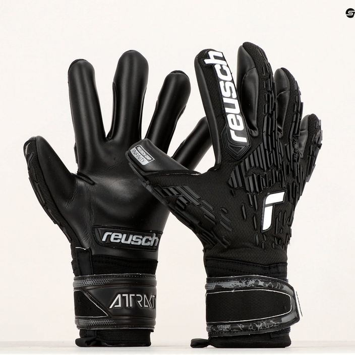 Reusch Attrakt Freegel Infinity Finger Support Goalkeeper Gloves black 5370730-7700 9