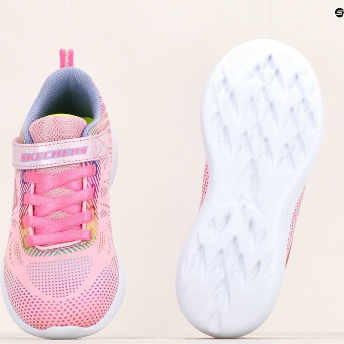 SKECHERS Go Run 600 Shimmer Speeder children's training shoes light pink/multi 18