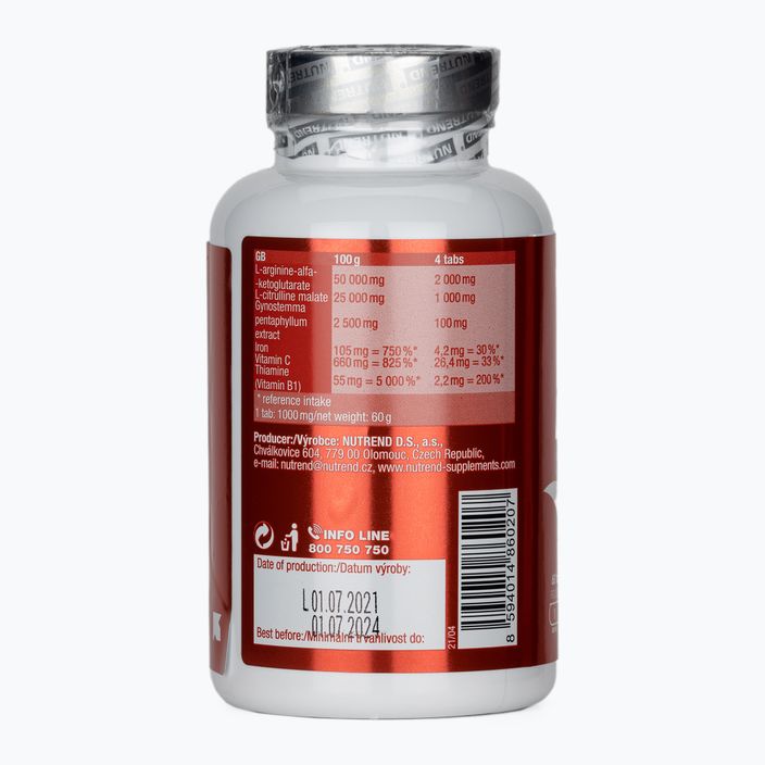 Nutrend Vo2 Boost pre-workout 60 capsules VR-082-60-XX 2
