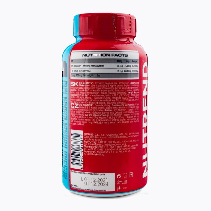 Kre-Alkalyn Nutrend creatine 120 capsules VR-031-120-XX 2