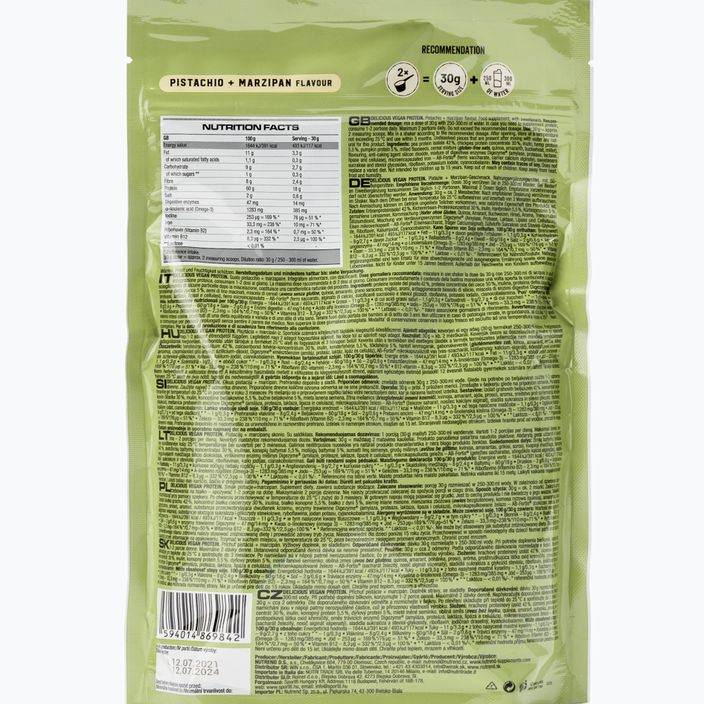 Nutrend Delicious Vegan Protein Shake 450g pistachio-marzipan VS-105-450-PIMC 2