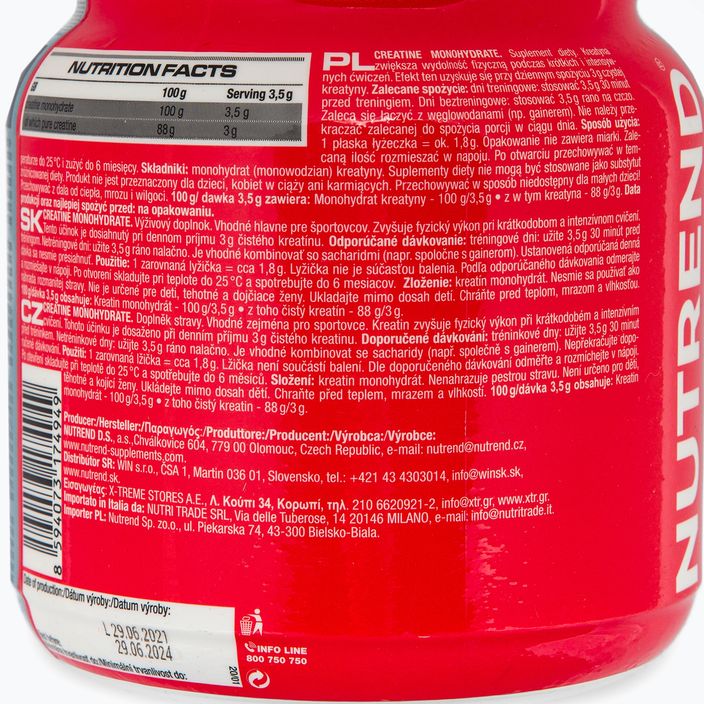 Monohydrate Nutrend creatine 300g VS-001-300-XX 2