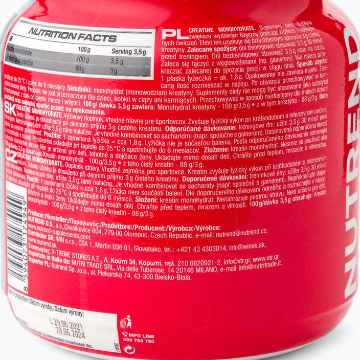 Monohydrate Nutrend creatine 300g VS-001-300-XX 3