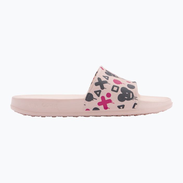 Coqui Tora pale pink/navy mouse children's flip-flops 8