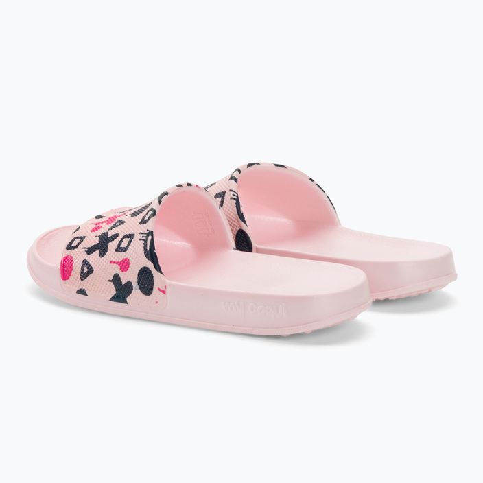 Coqui Tora pale pink/navy mouse children's flip-flops 3