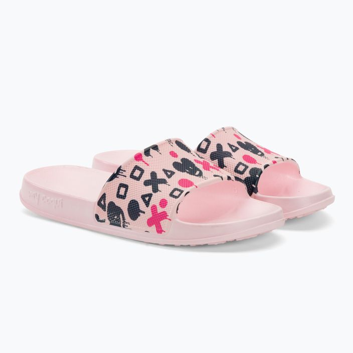 Coqui Tora pale pink/navy mouse children's flip-flops 4