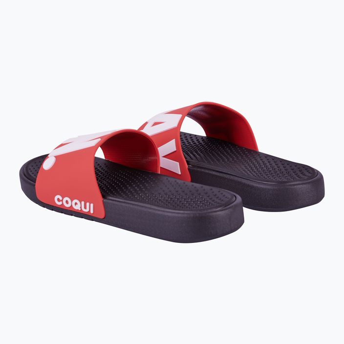 Men's Coqui Speedy black/new red relax on flip-flops 9