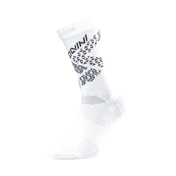 SILVINI Bardiga white and black cycling socks 3120-UA1642/1082 2