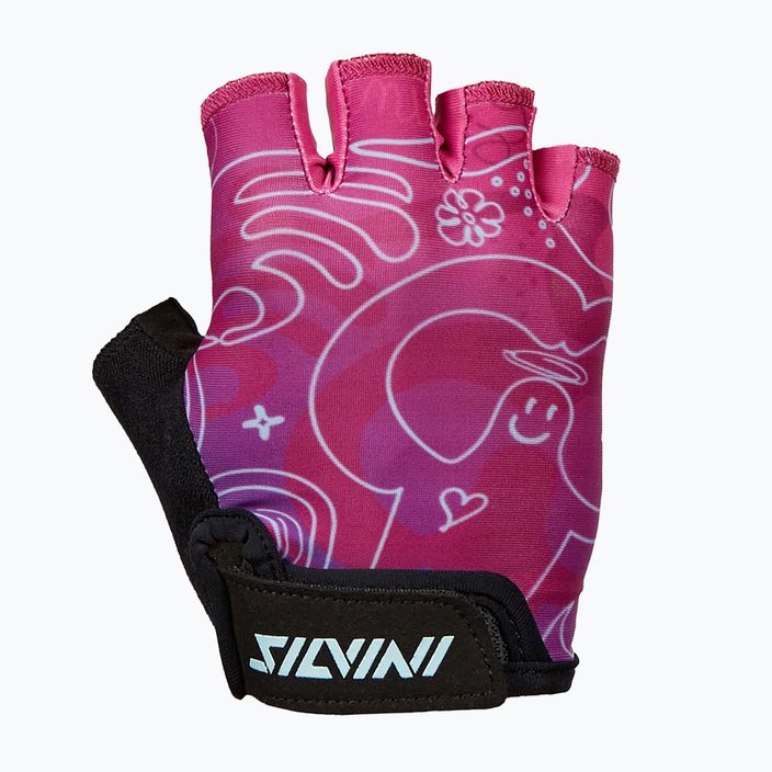 SILVINI Punta children's cycling gloves black/pink 3119-CA1438/8911 4