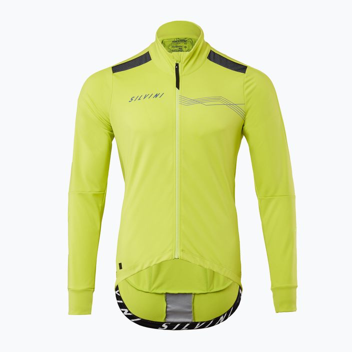 Men's SILVINI Ghisallo softshell cycling jacket green MJ2129