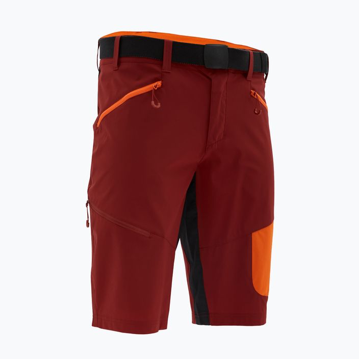 Men's SILVINI Rango Pro merlot/orange cycling shorts 4