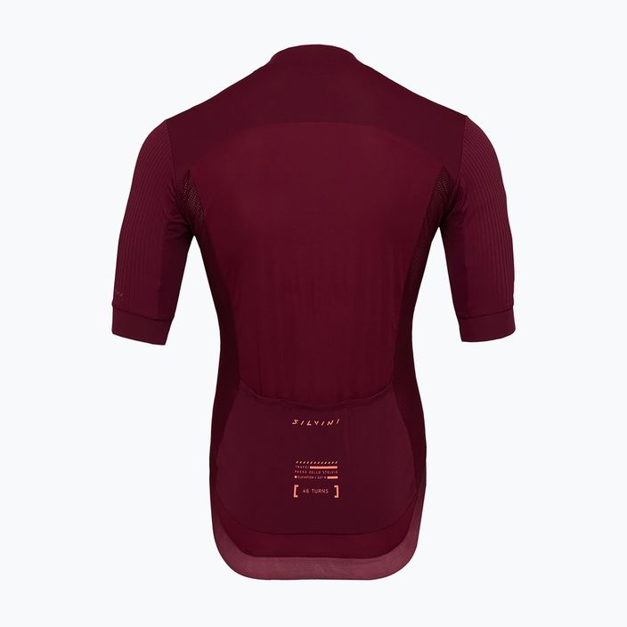 Men's Silvini Trafoi merlot cycling jersey 2