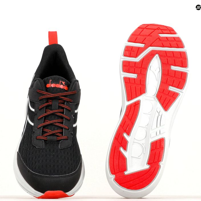 Men's Diadora Snipe black/silver/red running shoes 12