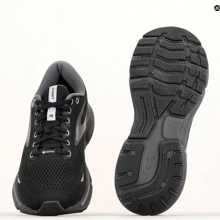 Brooks Ghost 15 GTX men's running shoes black/blackened pearl/alloy 20