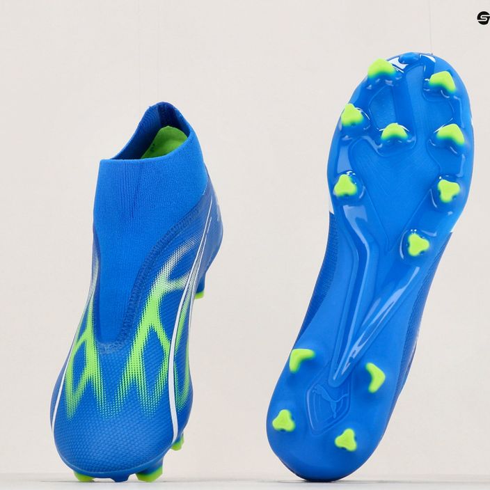 PUMA men's football boots Ultra Match+ Ll FG/AG ultra blue/puma white/pro green 12