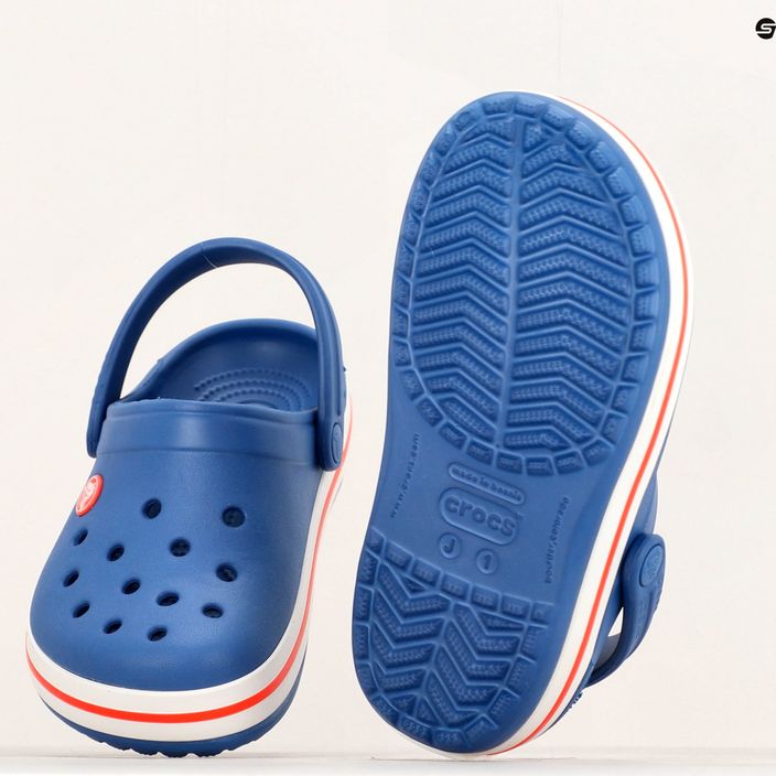 Children's Crocs Crocband Clog cerulean blue flip-flops 12