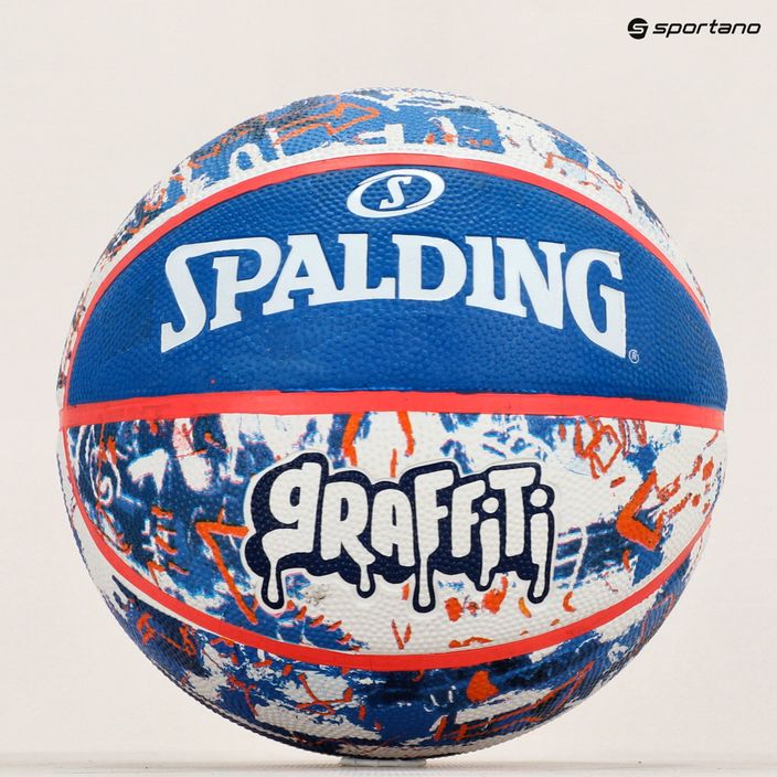 Spalding Graffiti 7 basketball blue and red 84377Z 6
