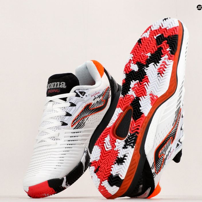 Men's tennis shoes Joma Point white/black/orange 17