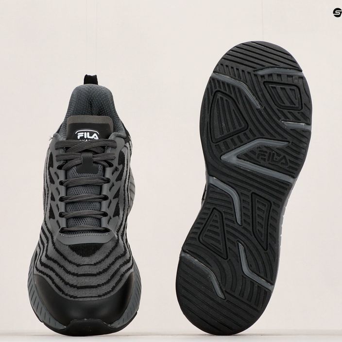 FILA men's Novanine castlerock/black shoes 16