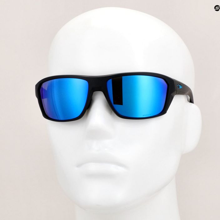 Oakley Split Shot matte black/prizm sapphire polarized sunglasses 15