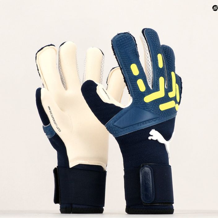 PUMA Future Pro Hybrid Persian blue/pro green goalkeeper's gloves 6