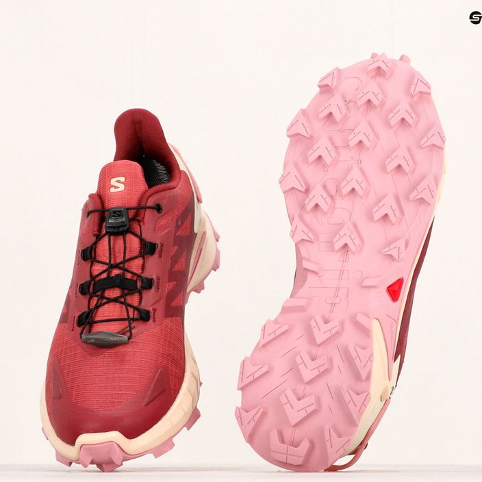 Women's running shoes Salomon Supercross 4 GTX cow hide/syrah/blush 14