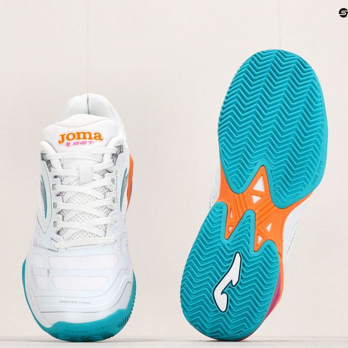 Women's tennis shoes Joma Set Lady white/orange 14
