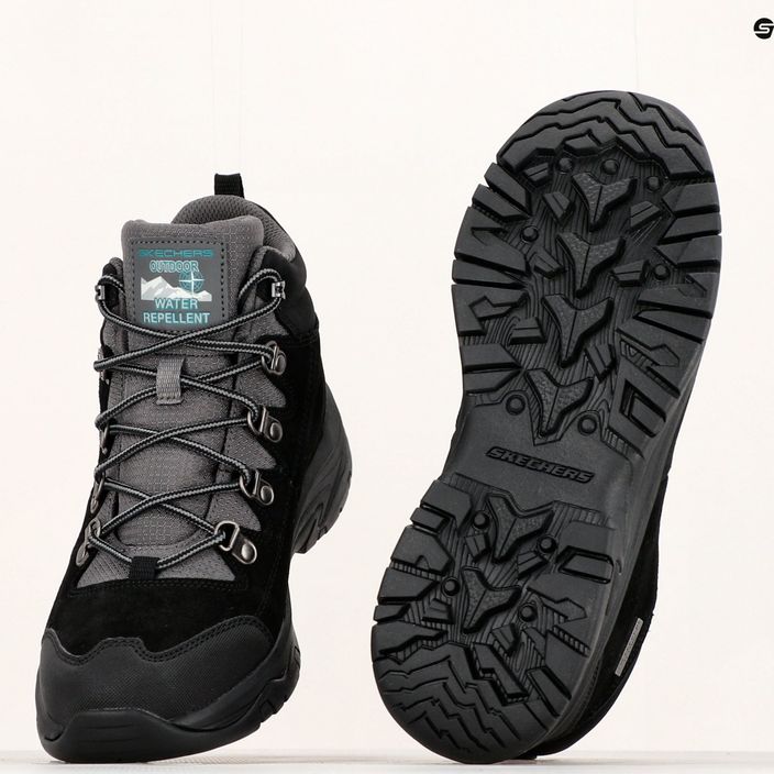 Women's trekking boots SKECHERS Trego El Capitan black/gray 14