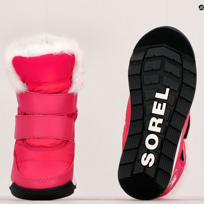 Children's trekking boots Sorel Whitney II Strap Wp cactus pink/black 15