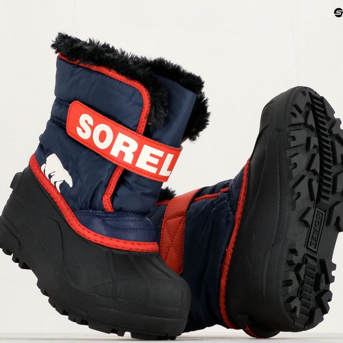 Sorel Snow Commander children's trekking boots nocturnal/sail red 14