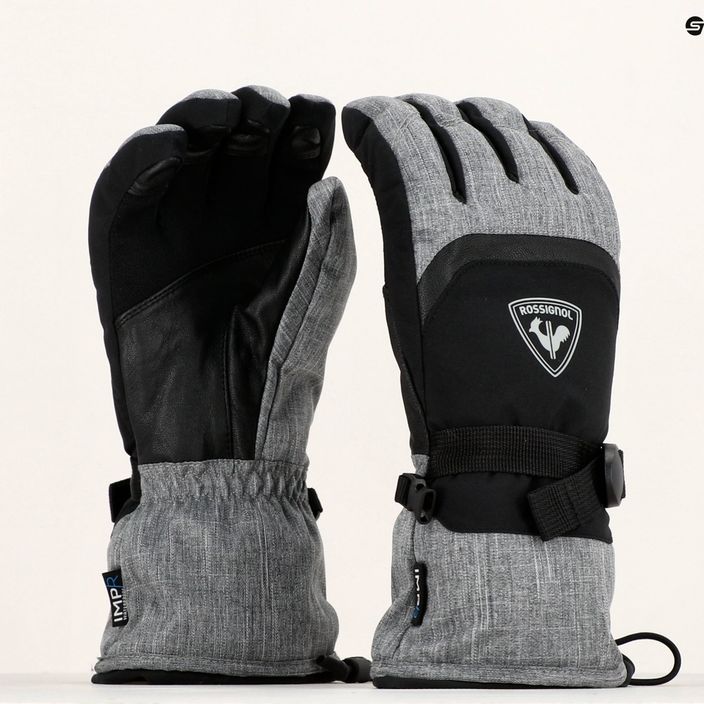 Rossignol Type Impr G heather grey men's ski glove 8