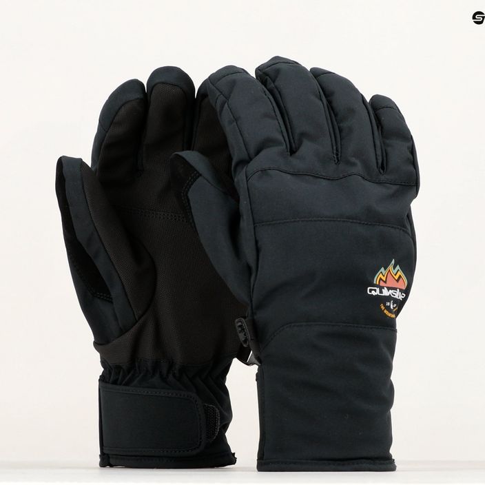 Men's Quiksilver Cross snowboard gloves true black 8