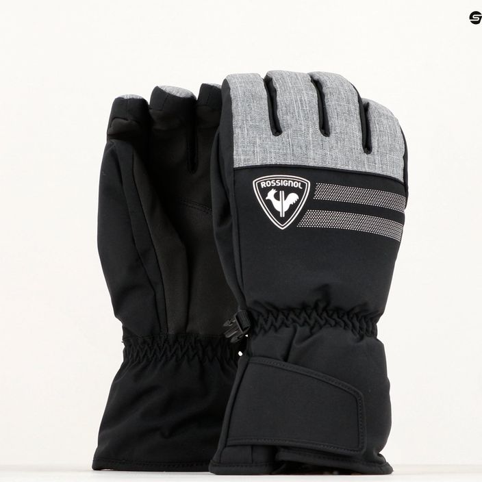 Rossignol men's ski gloves Perf heather grey 8