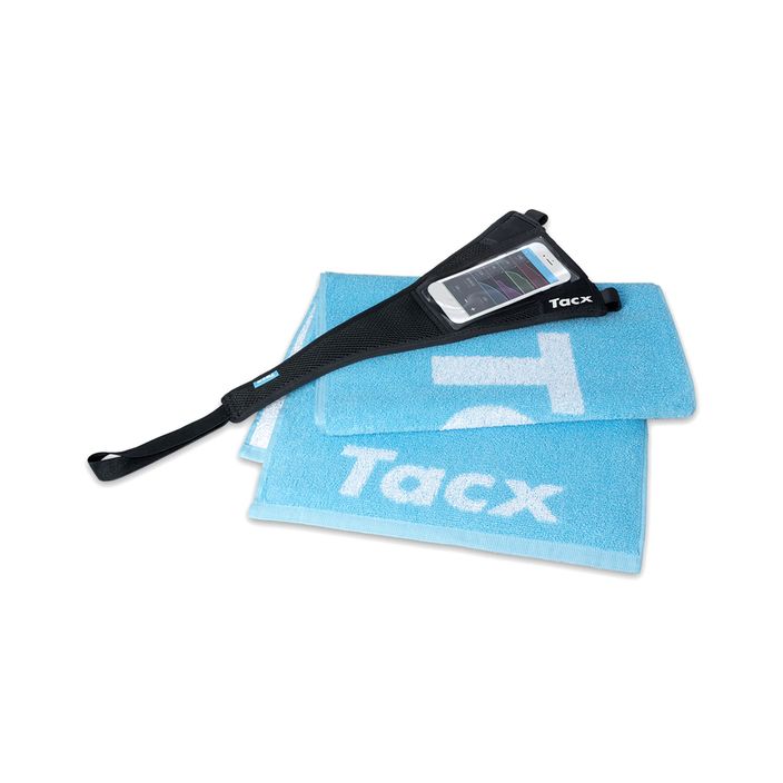 Bike sweat cover with phone pocket and towel Tacx black T2935 2