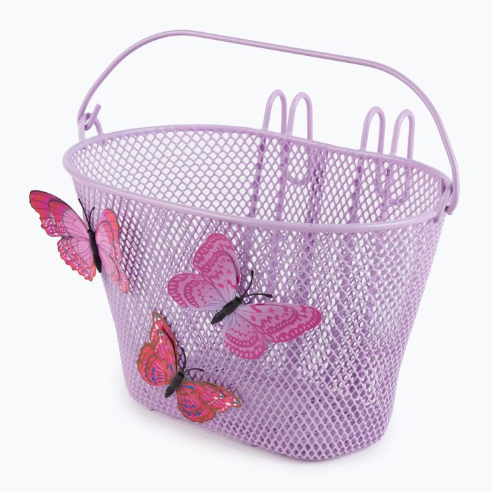 Basil Jasmin Butterfly front bike basket purple B-30134