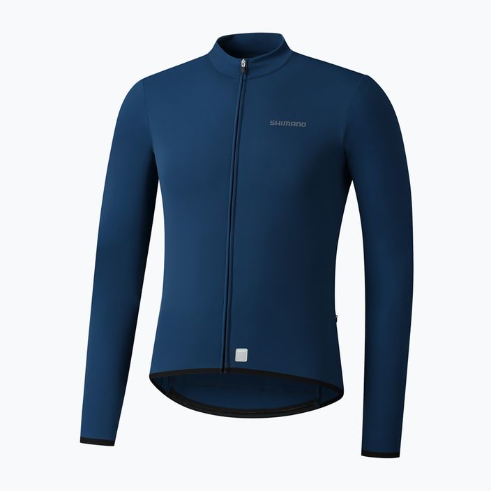 Men's Shimano Vertex Thermal LS Jersey bike sweatshirt blue PCWJSPWUE13MD2705 5