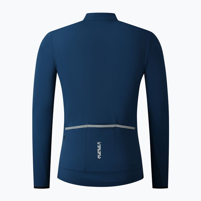 Men's Shimano Vertex Thermal LS Jersey bike sweatshirt blue PCWJSPWUE13MD2705 6