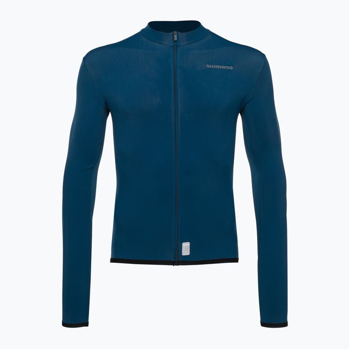 Men's Shimano Vertex Thermal LS Jersey bike sweatshirt blue PCWJSPWUE13MD2705