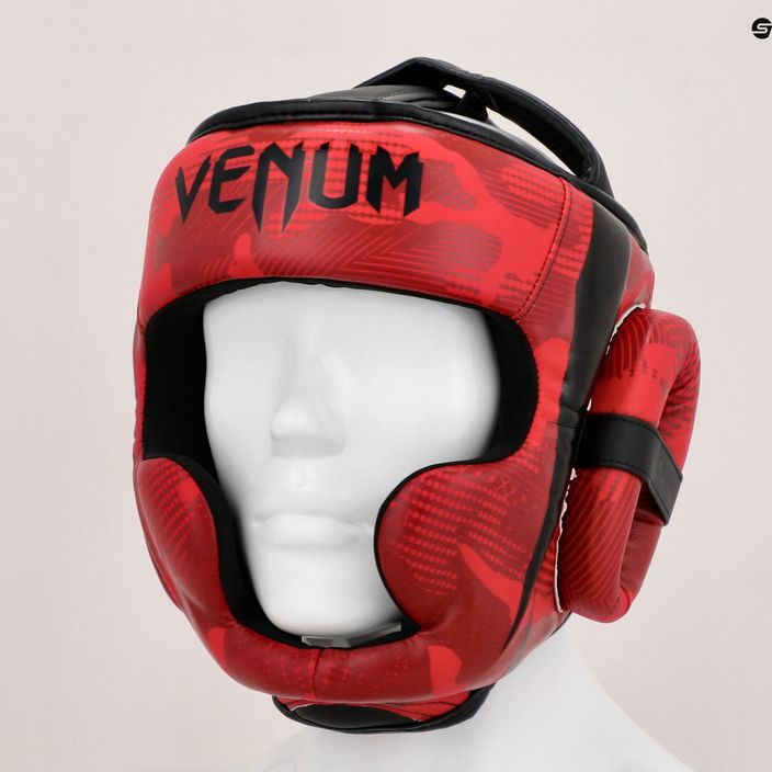 Venum Elite red camo boxing helmet 13